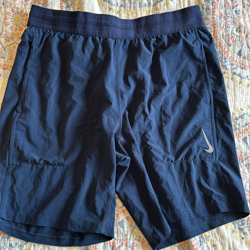 Nike Yoga Men’s Shorts; Blue